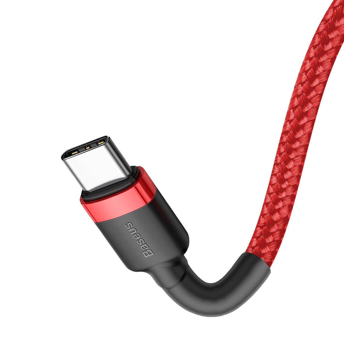 Kabel Baseus Cafule USB-C/USB-C 1m 60W červený