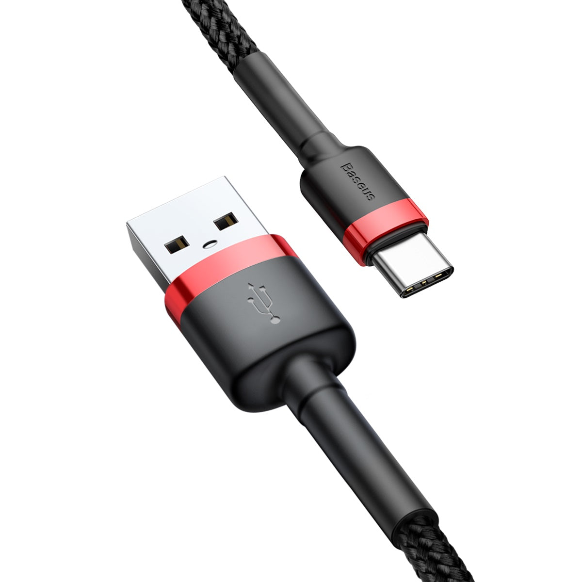 Kabel Baseus Cafule USB/USB-C 2m 2A červeno-černý