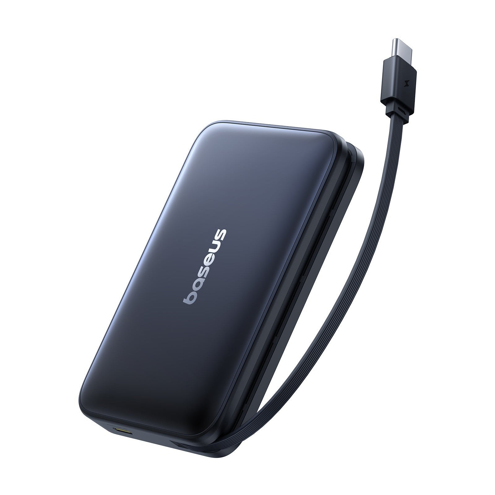 Powerbanka Baseus PicoGo Qi2 10000mAh, 27W, s kabelem USB-C černá