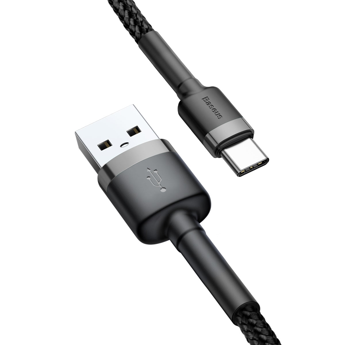 Kabel Baseus Cafule USB/USB-C 2m 2A šedo-černý
