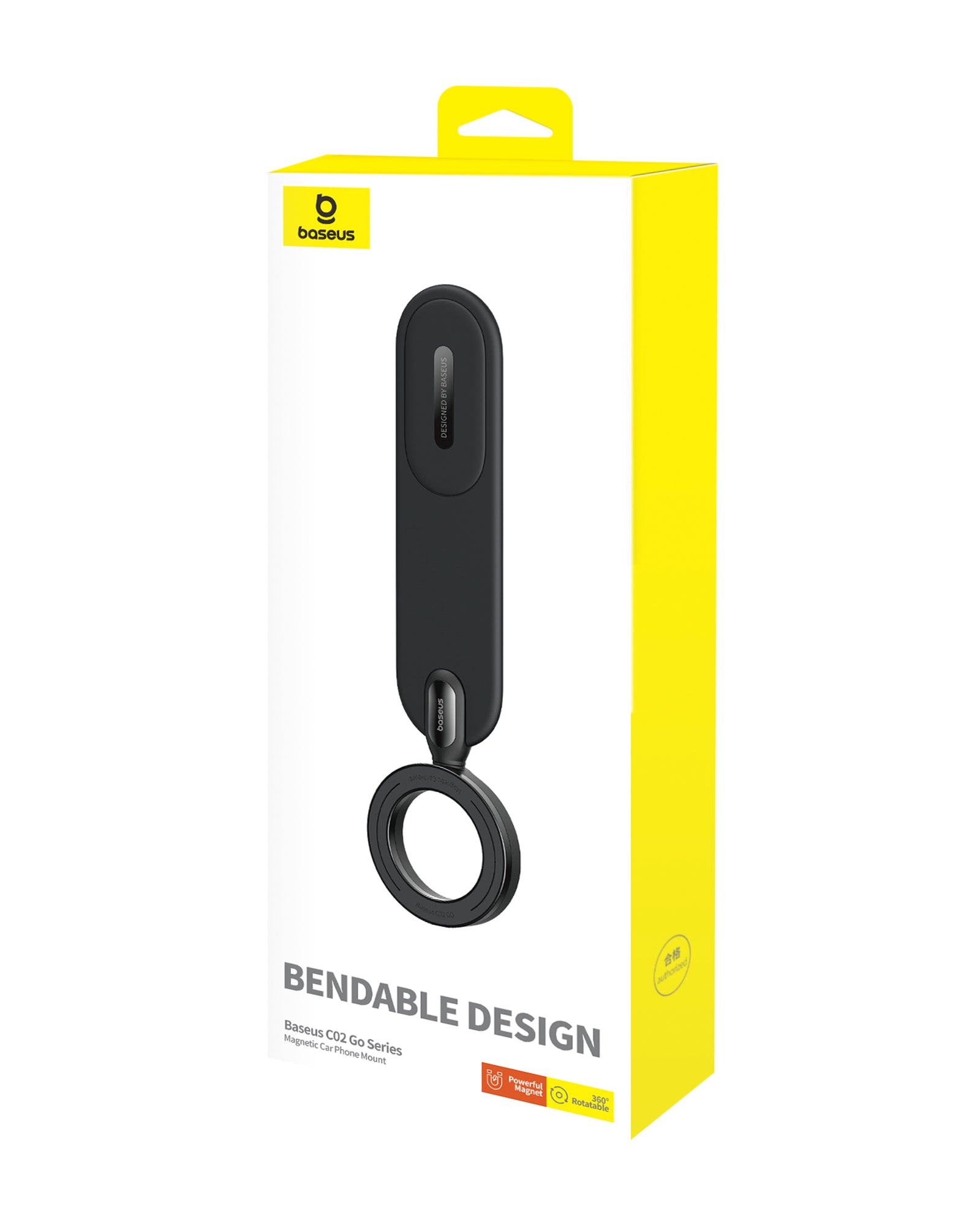 Držák do auta s magnetem Baseus C02 Go na palubní desku černý