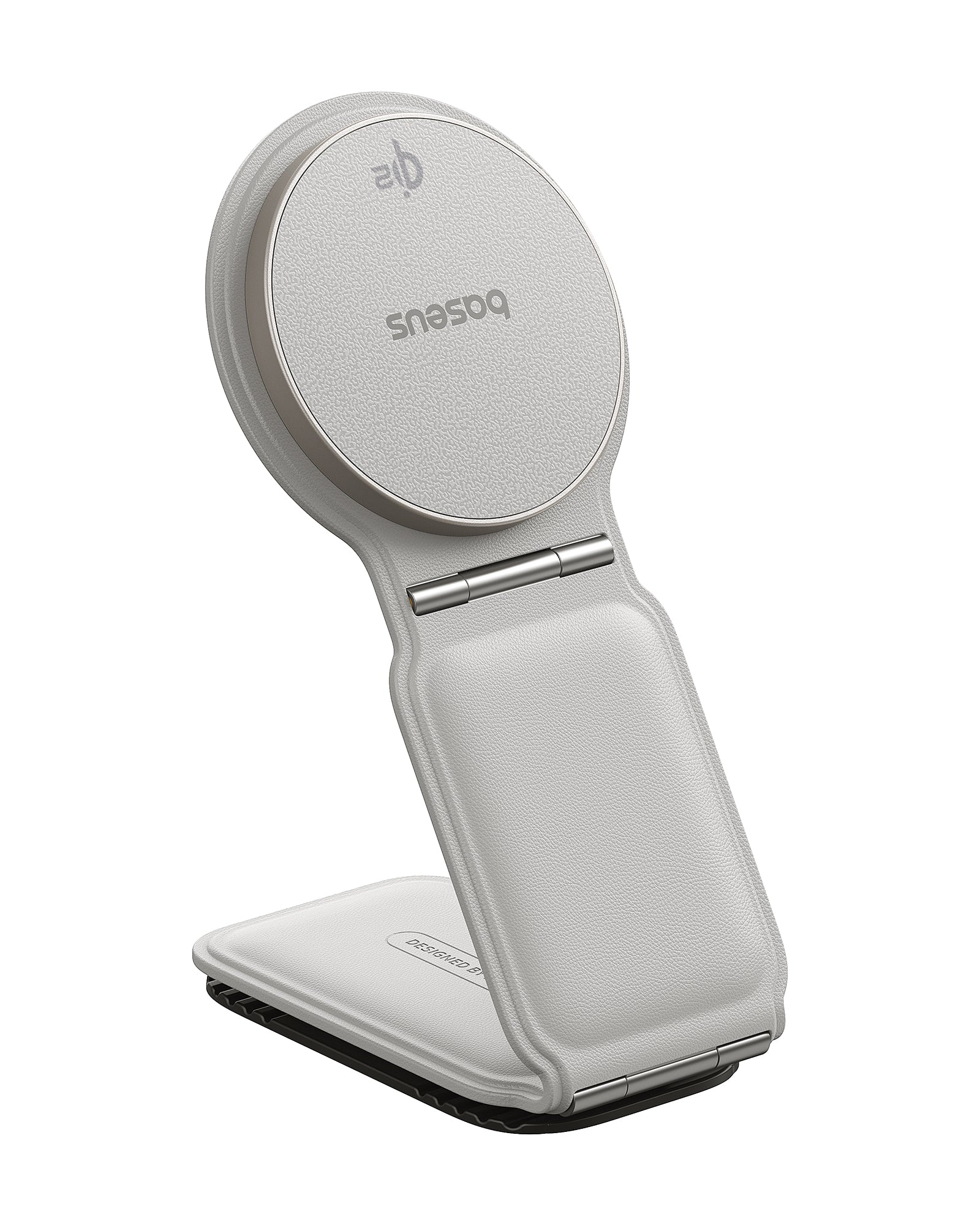 Držák do auta s bezdrátovým nabíjením Qi2 Baseus PrimeTrip C02 na palubní desku bílý