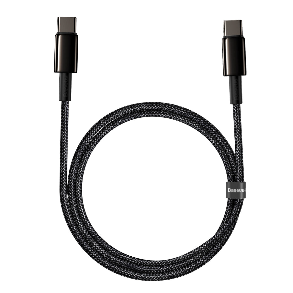Kabel Baseus Tungsten Gold USB-C/USB-C 1m 100W černý