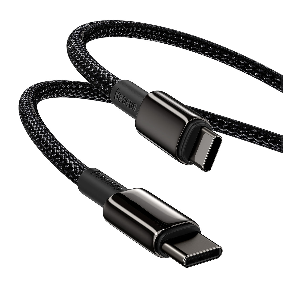 Kabel Baseus Tungsten Gold USB-C/USB-C 1m 100W černý