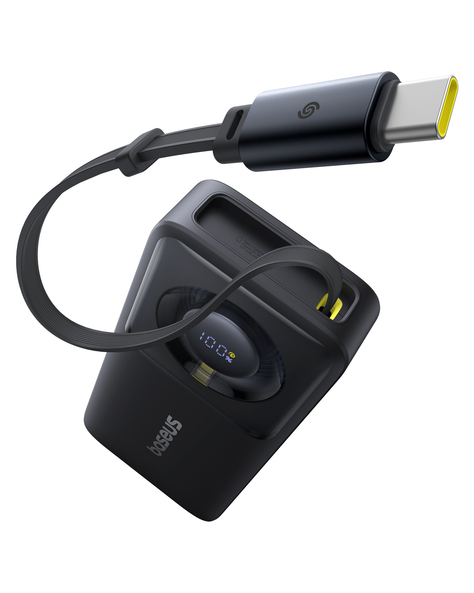 Powerbanka Baseus OS Free2Pull 10000mAh, 30W, s kabelem USB-C černá