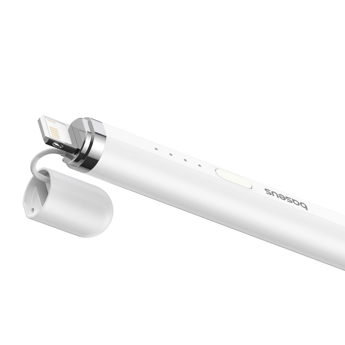 Stylus Baseus Smooth Writing 2 s bezdrátovým a kabelovým nabíjením lightning bílý