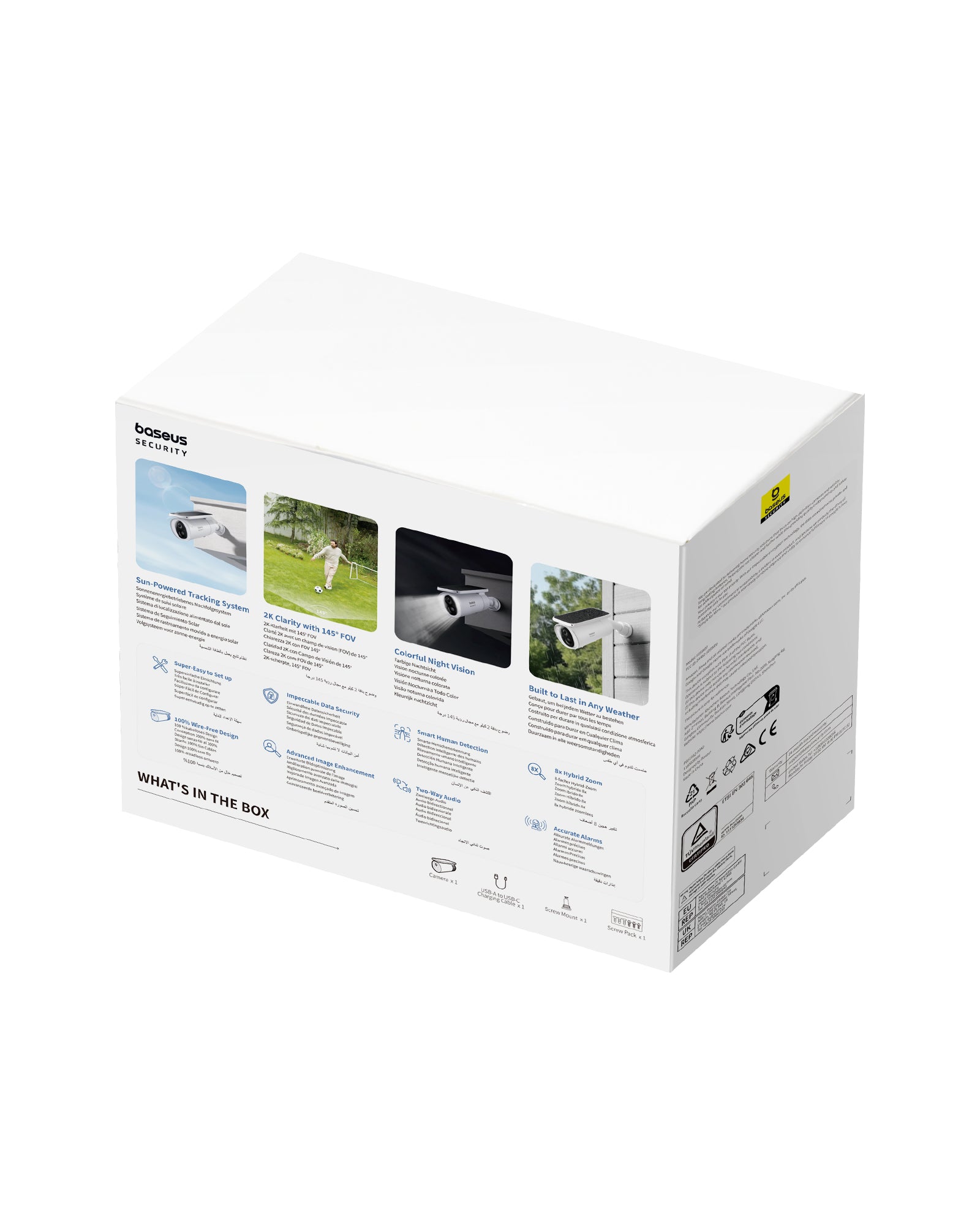 Venkovní kamera Baseus Security S1 2K bílá