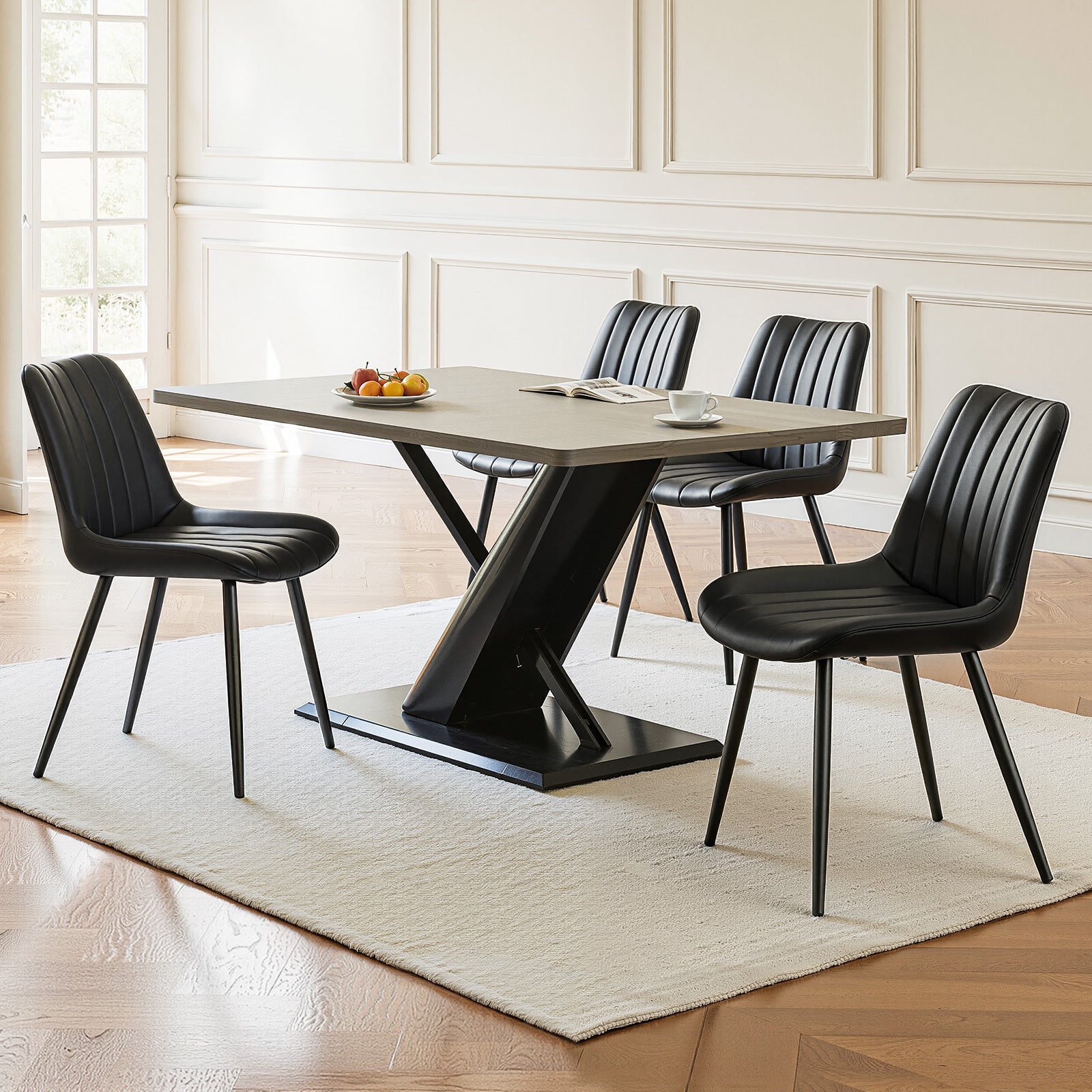 Nabíjecí stanice Baseus PowerCombo 65W 2xzásuvka,1xUSB,1xUSB-C,1xnavíjecí kabel USB-C černá