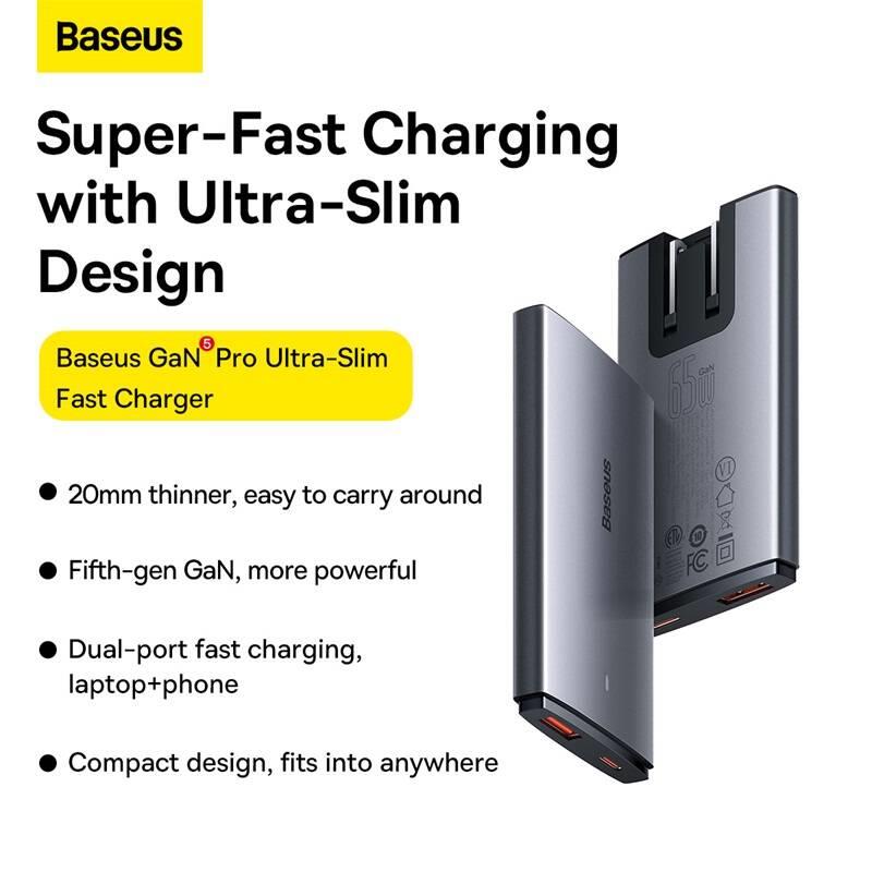 Nabíječka do sítě Baseus GaN5 Pro lifestyle