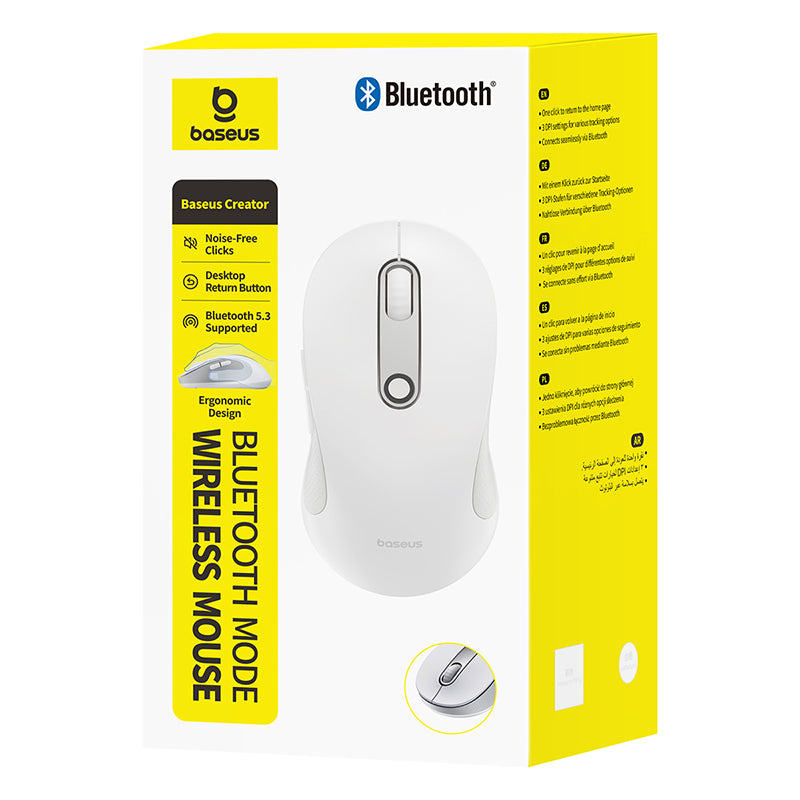Ergonomická Bezdrátová Myš Baseus F02 - bílá
