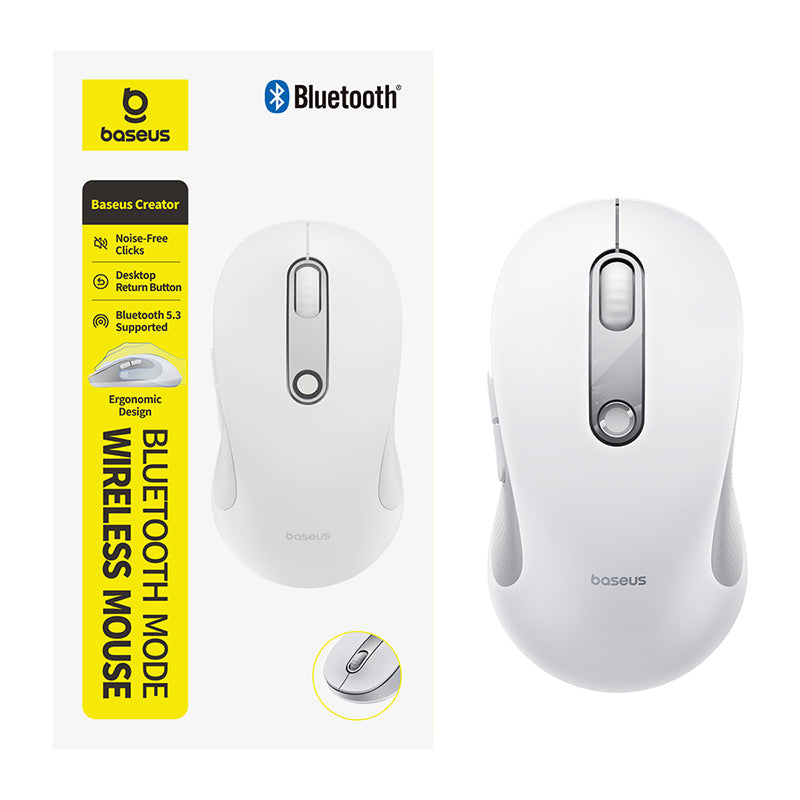 Ergonomická Bezdrátová Myš Baseus F02 - bílá