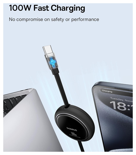 Free2Pull kabel - 100W Fast Charging