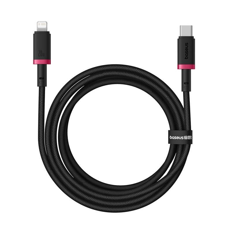Kabel Baseus Dura USB-C/Lightning 2m 20W černo červený