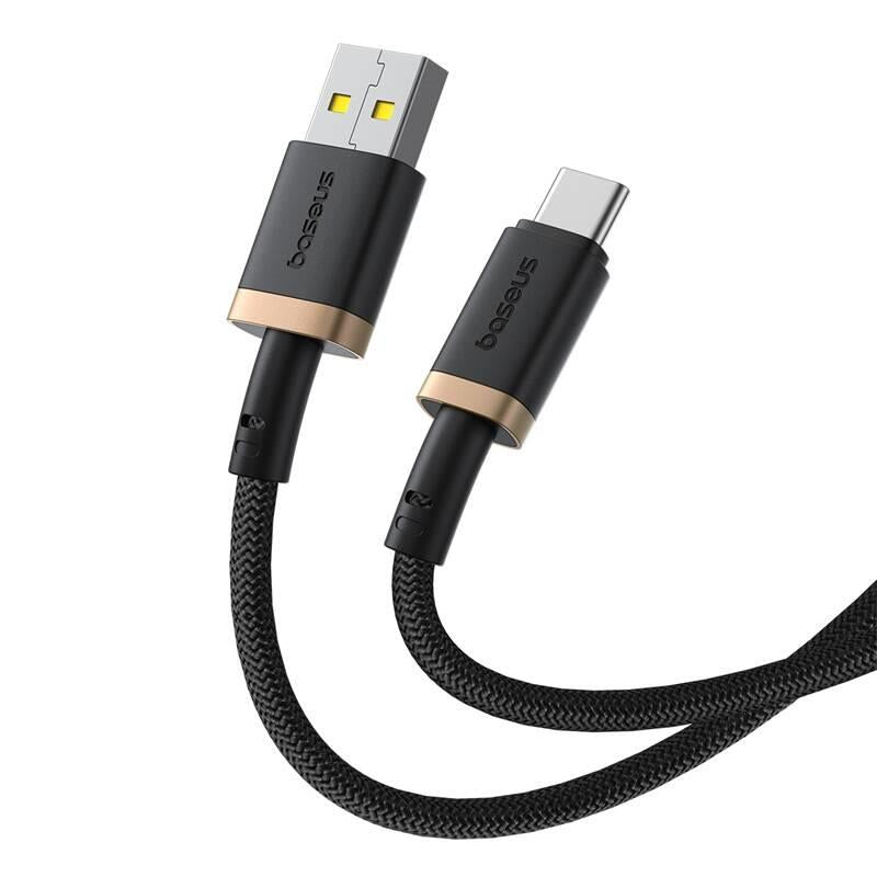 Kabel Baseus Dura USB/USB-C 2m 60W černo zlatý