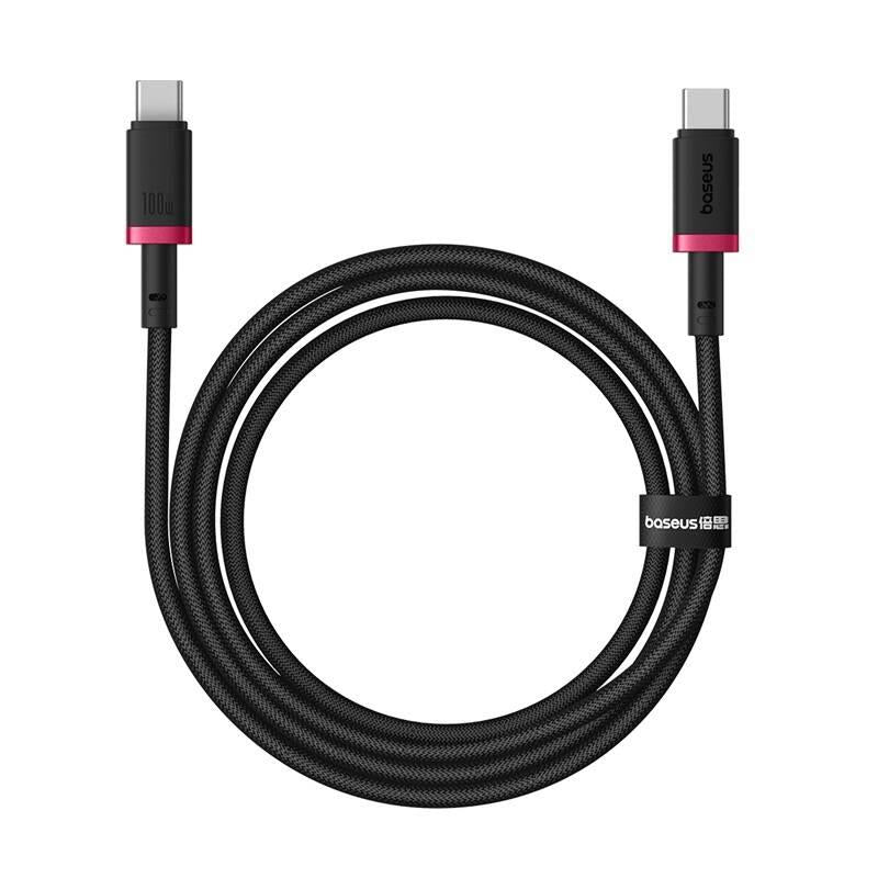 Kabel Baseus Dura USB-C/USB-C 100W červeno černý