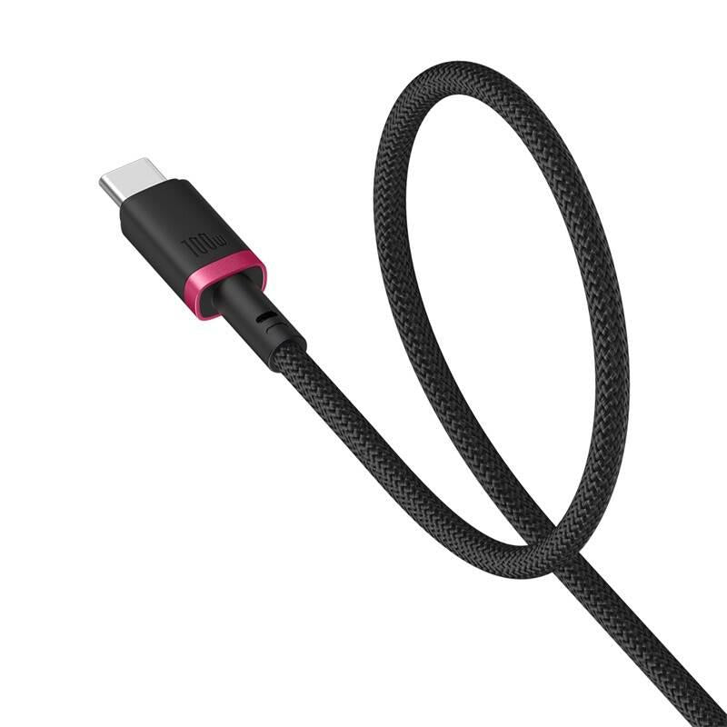 Kabel Baseus Dura USB-C/USB-C 100W červeno černý