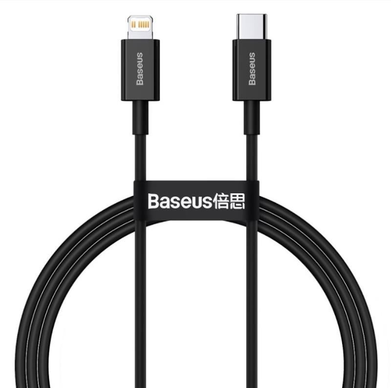 Kabel Baseus Superior USB-C/Lightning 1m 20W černý
