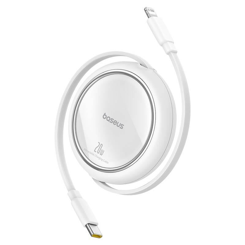 Navíjecí kabel Baseus Free2Pull USB-C/Lightning 20W bílý