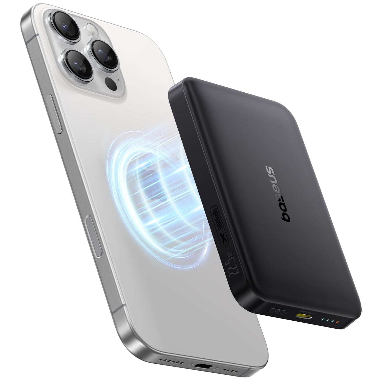 BEZDRÁTOVÁ POWERBANKA BASEUS ENERFILL FM12 QI2 10000MAH, 22,5W ČERNÁ
