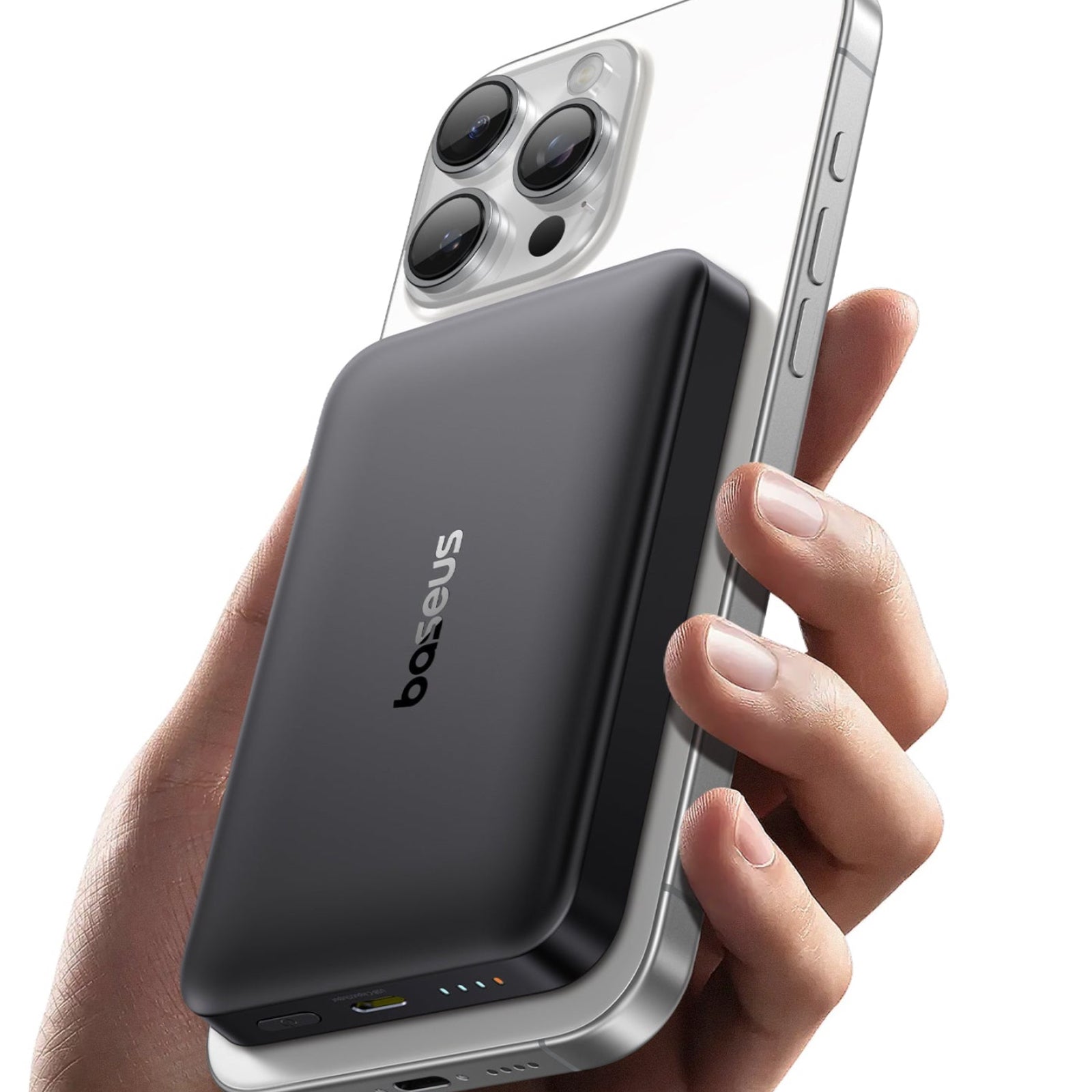 BEZDRÁTOVÁ POWERBANKA BASEUS ENERFILL FM12 QI2 10000MAH, 22,5W ČERNÁ