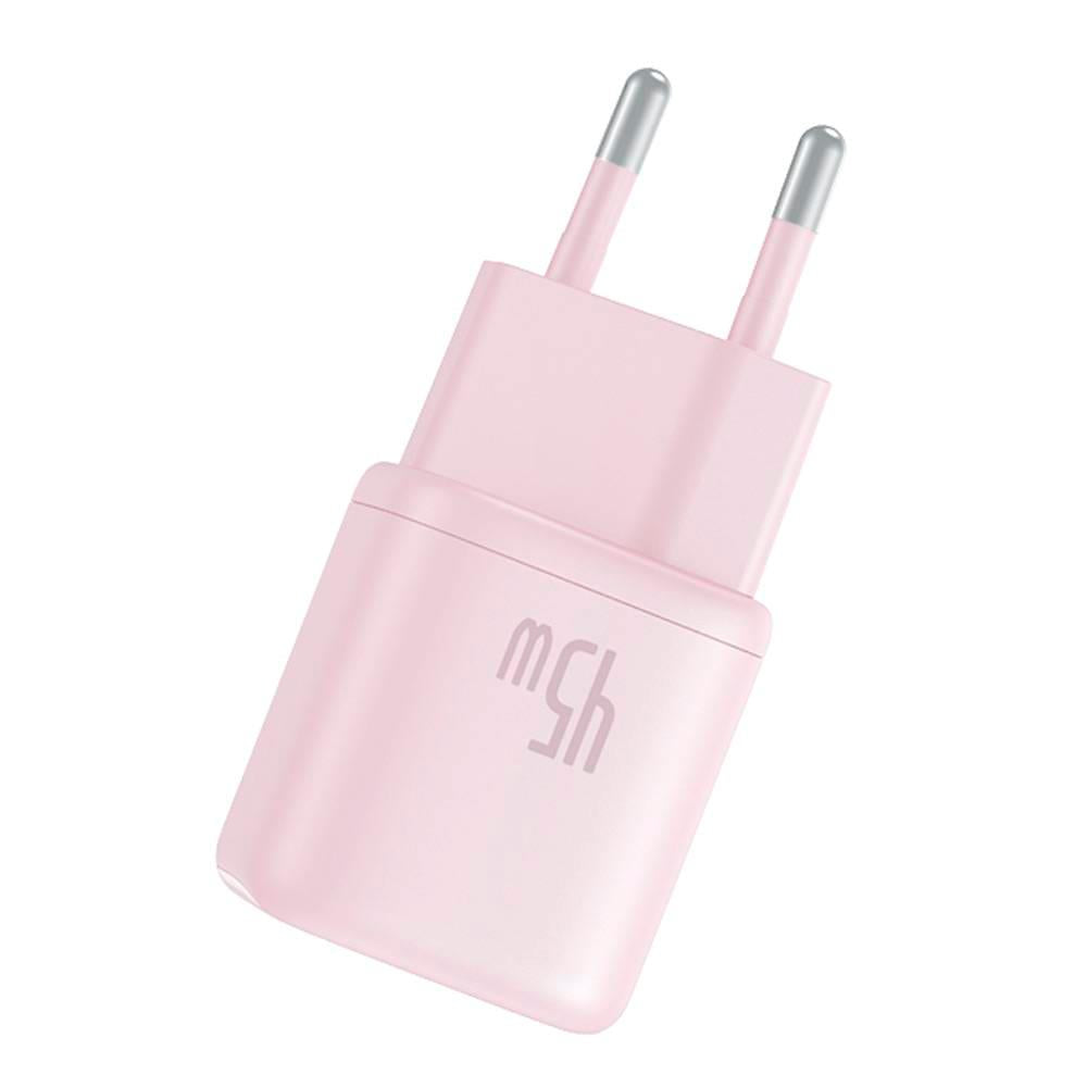 Nabíječka do sítě Baseus PicoGo 45W, 1xUSB-C růžová