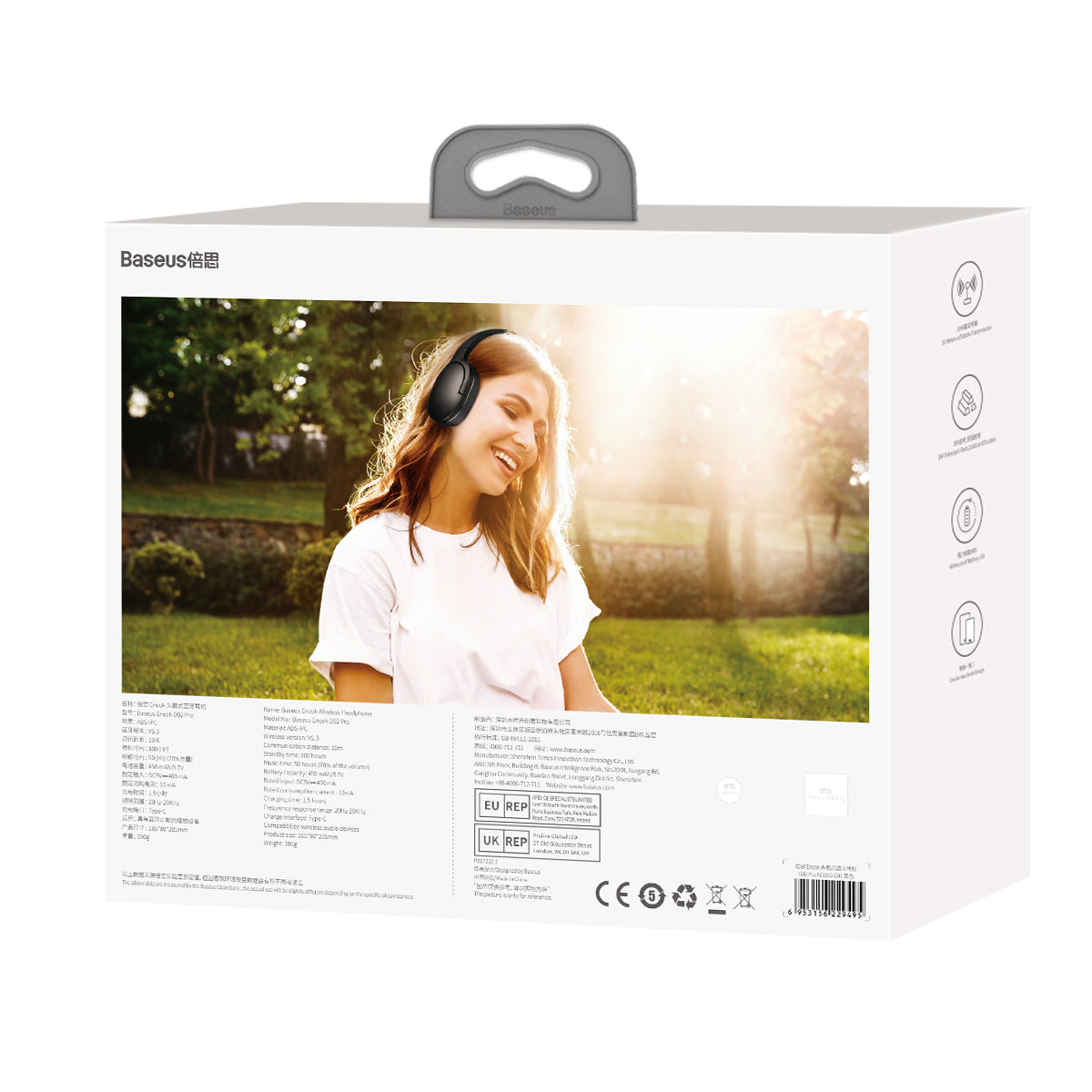 Bluetooth sluchátka Baseus Encok D02 Pro černá