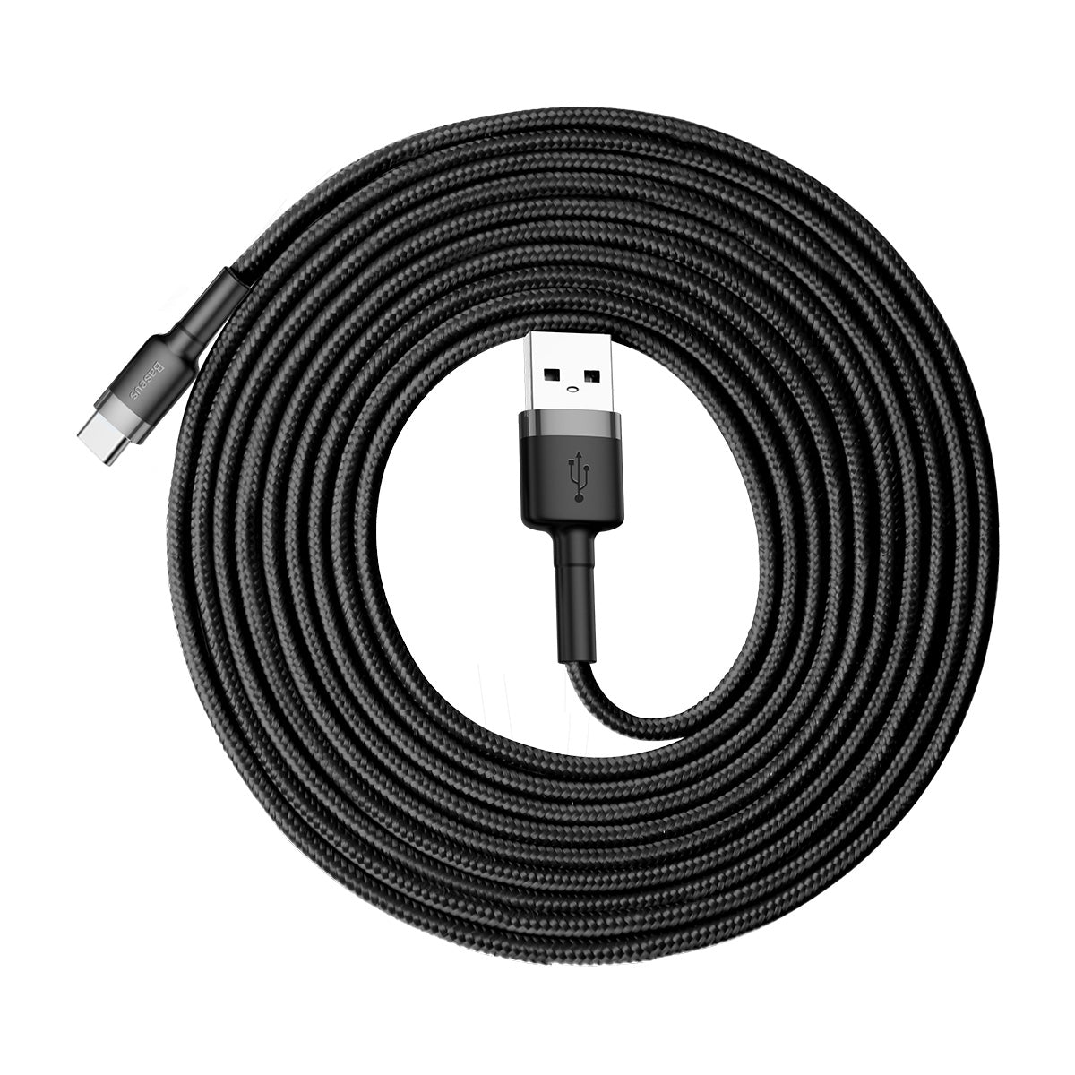Kabel Baseus Cafule USB/USB-C 3m 2A šedo-černý