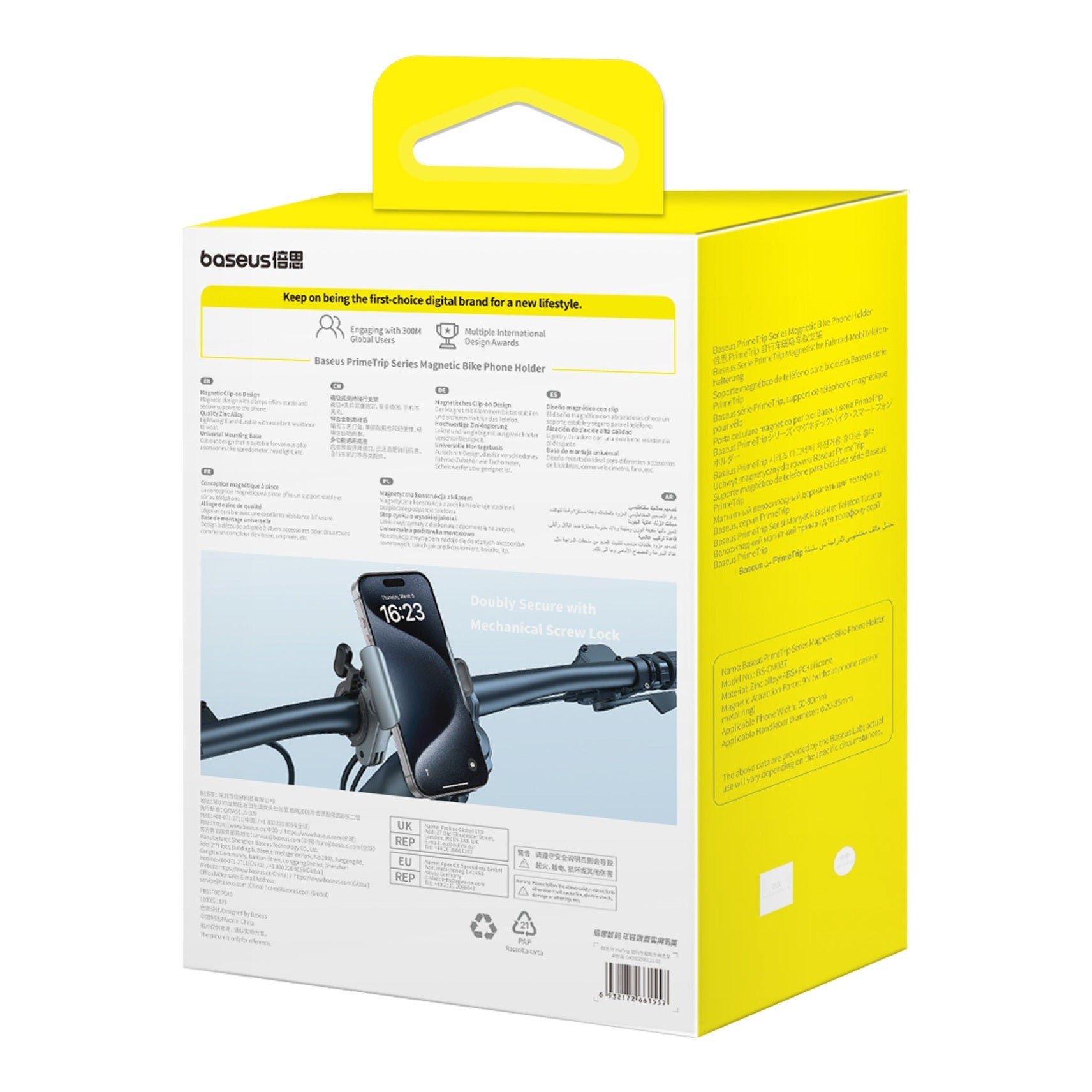 Držák na kolo magnetický Baseus PrimeTrip černý