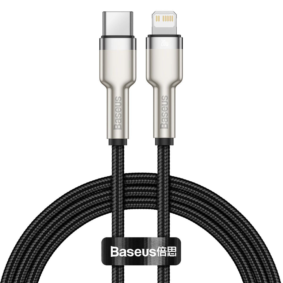Kabel Baseus Cafule USB-C/Lightning 1m 20W černý