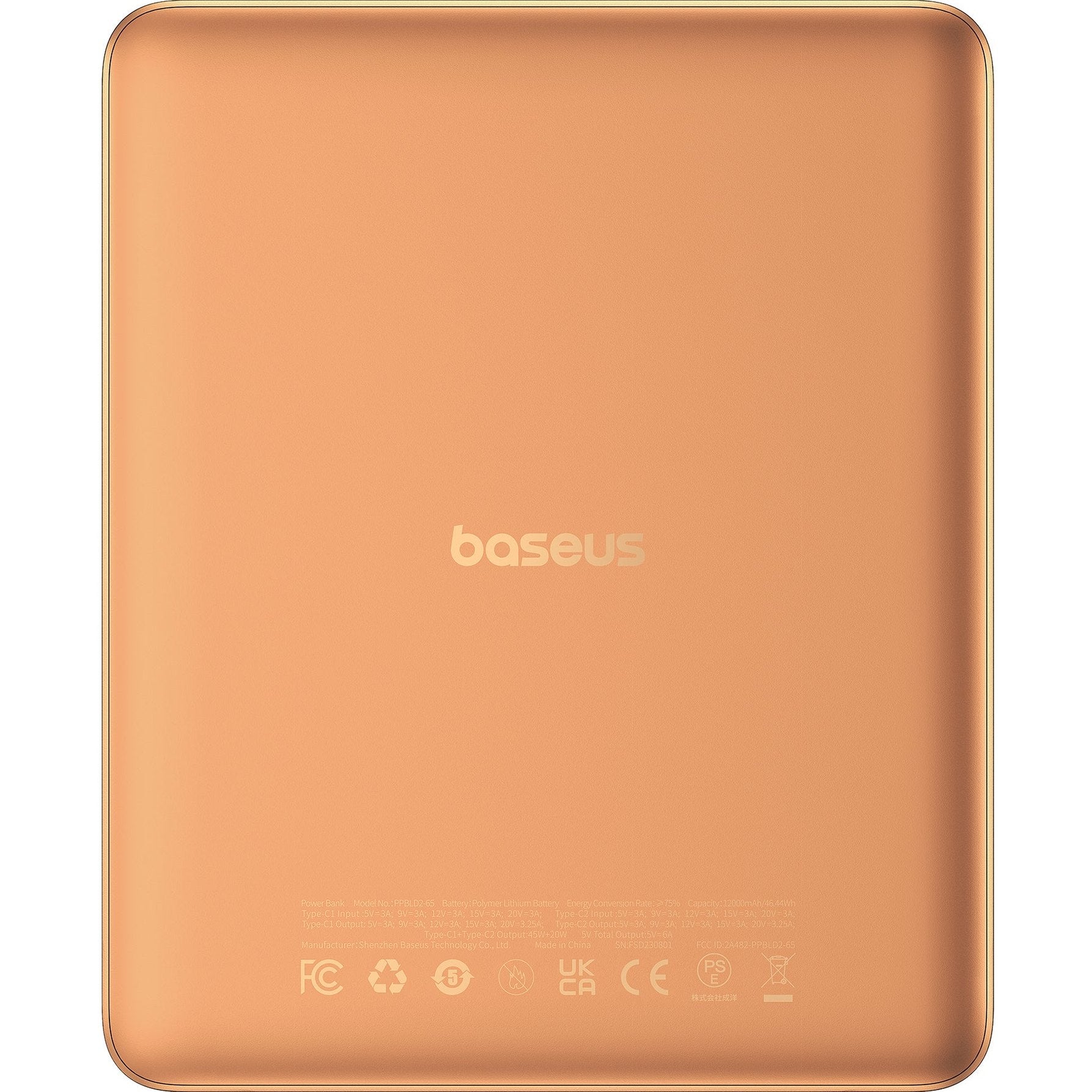 Powerbanka Baseus Blade2 12000mAh, 65W oranžová