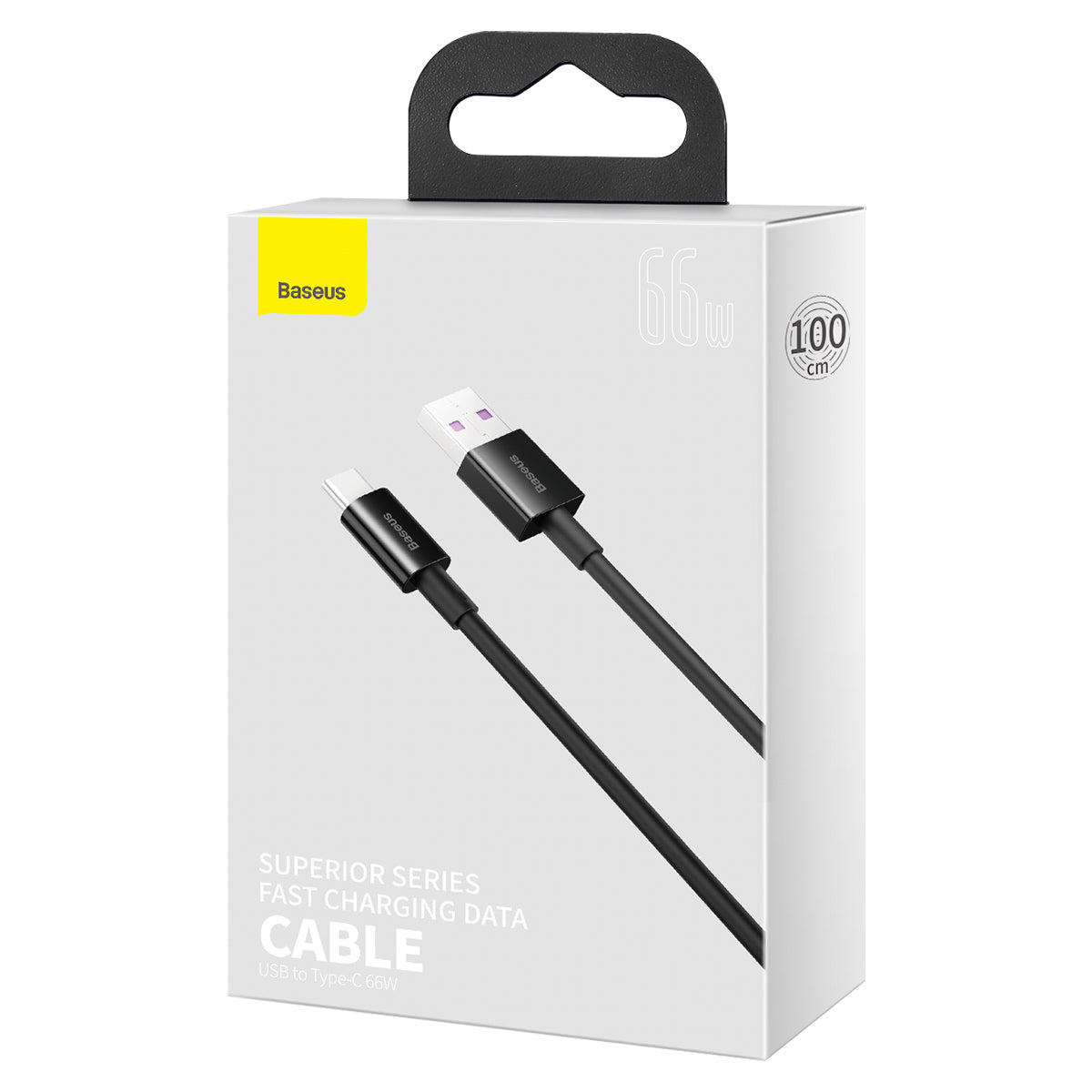 Kabel Baseus Superior USB/USB-C 1m 66W černý