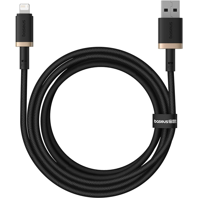 Kabel Baseus Dura USB/Lightning 2m 2.4A černo zlatý