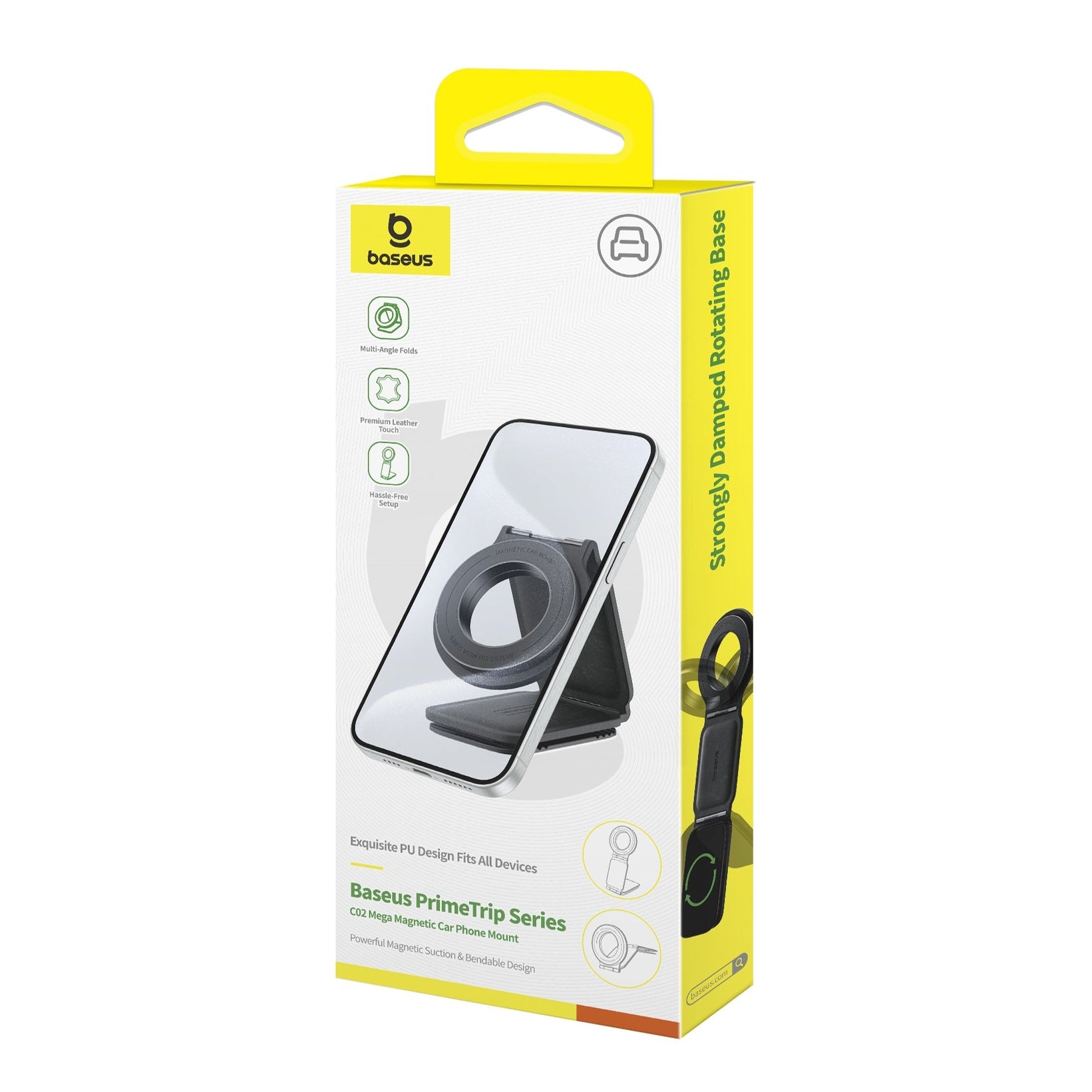 Držák do auta s magnetem Baseus PrimeTrip C02 Series s přísavkou černý