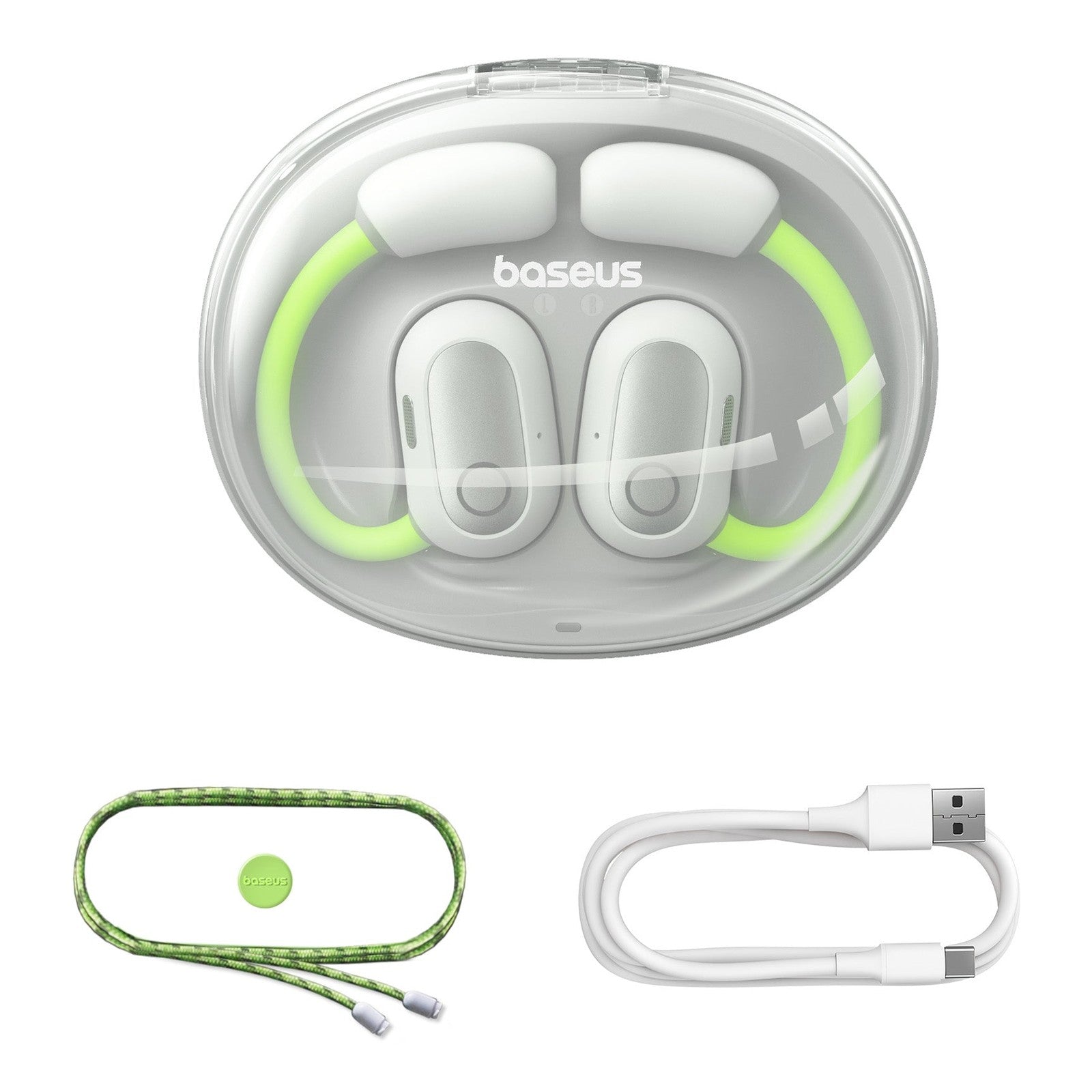 Bluetooth sluchátka Baseus Eli Sport 1 Open-Ear zelená