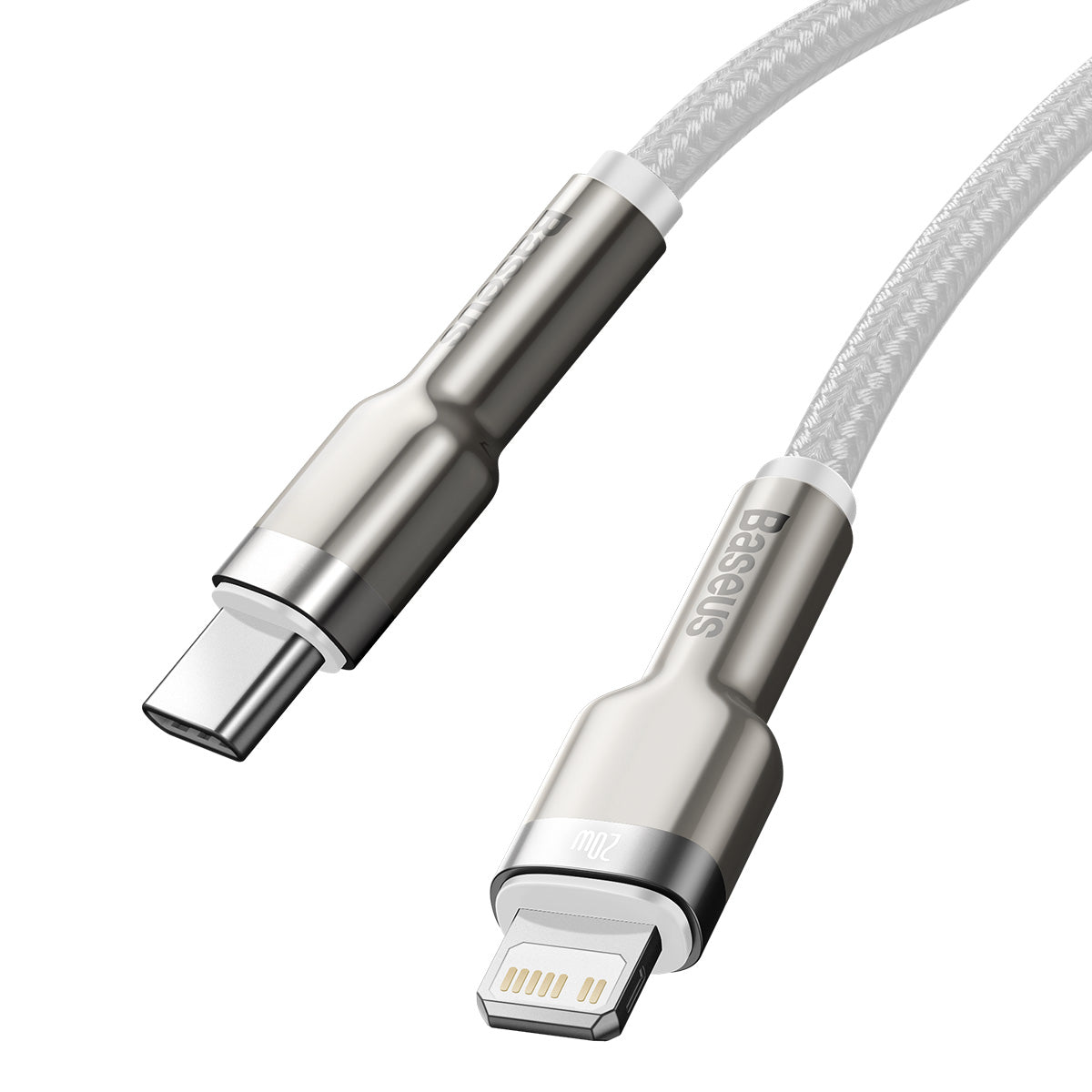 Kabel Baseus Cafule USB-C/Lightning 1m 20W bílý