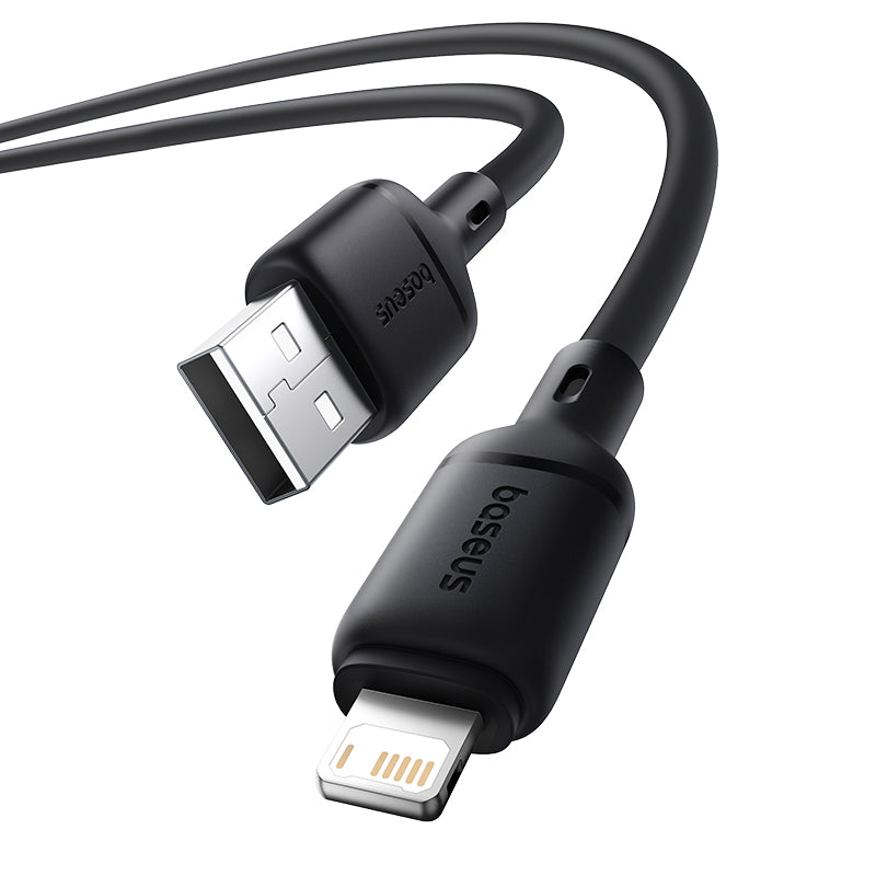 Kabel Baseus Silky USB/Lightning 1m 2,4A černý