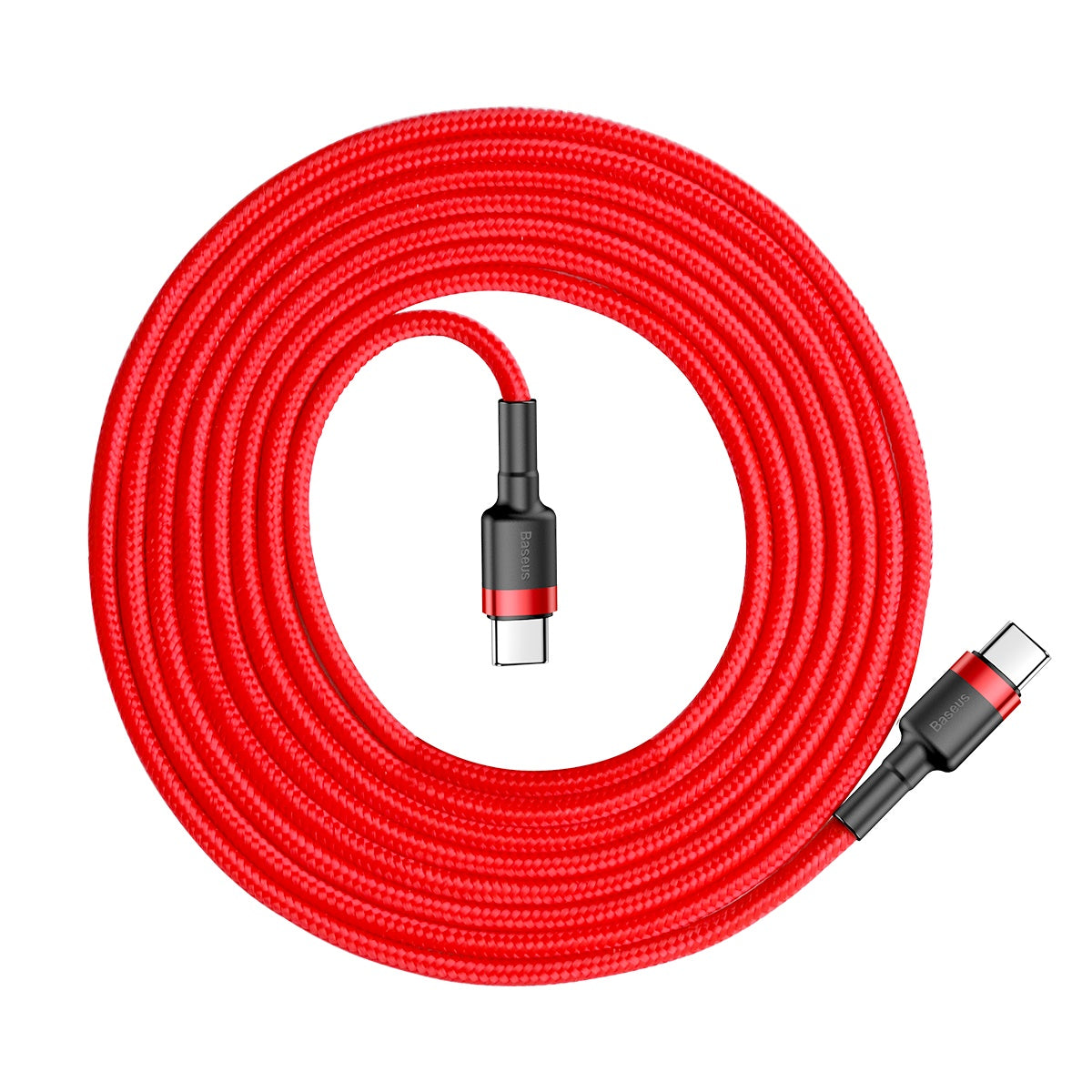 Kabel Baseus Cafule USB-C/USB-C 2m 60W červený