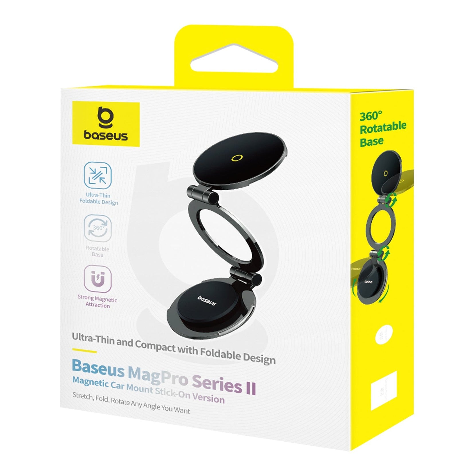 Držák do auta s magnetem Baseus MagPro Series II s přísavkou černou