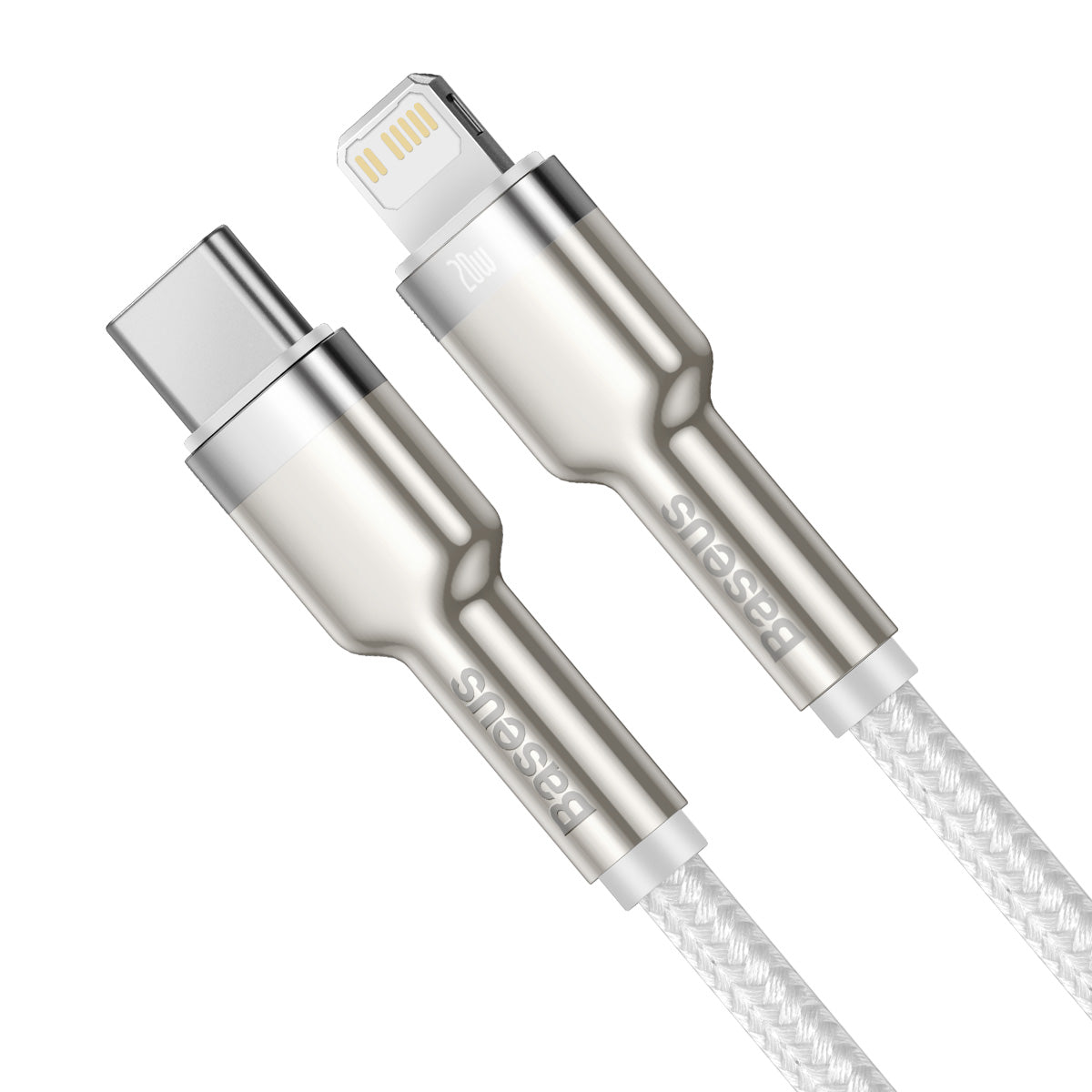 Kabel Baseus Cafule USB-C/Lightning 1m 20W bílý