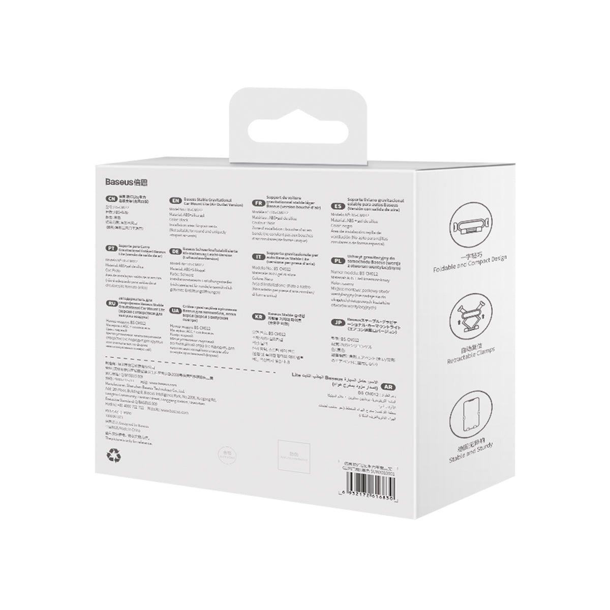 Držák do auta Baseus Gravity Air Vent do ventilační mřížky černý