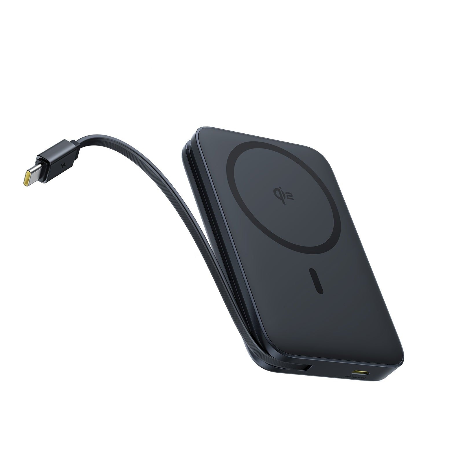 Powerbanka Baseus PicoGo Qi2 10000mAh, 27W, s kabelem USB-C černá 