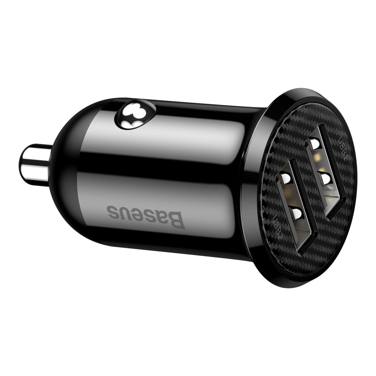 Nabíječka do auta Baseus Grain Pro 24W 2xUSB černá