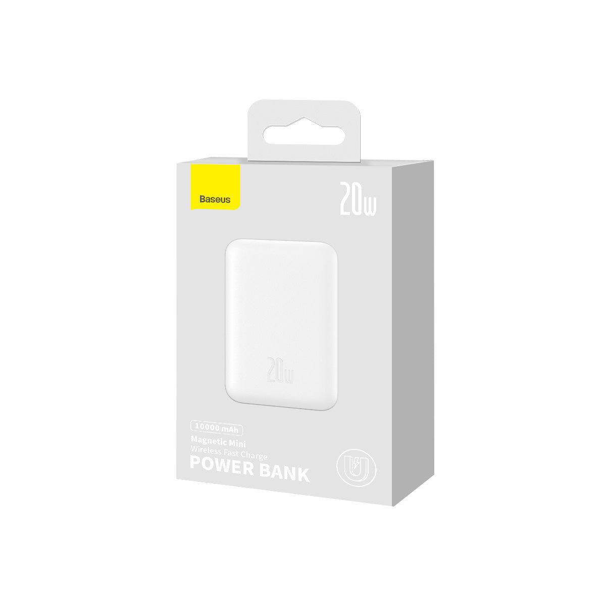 Bezdrátová powerbanka Baseus Magnetic Mini 10000mAh, 20W bílá