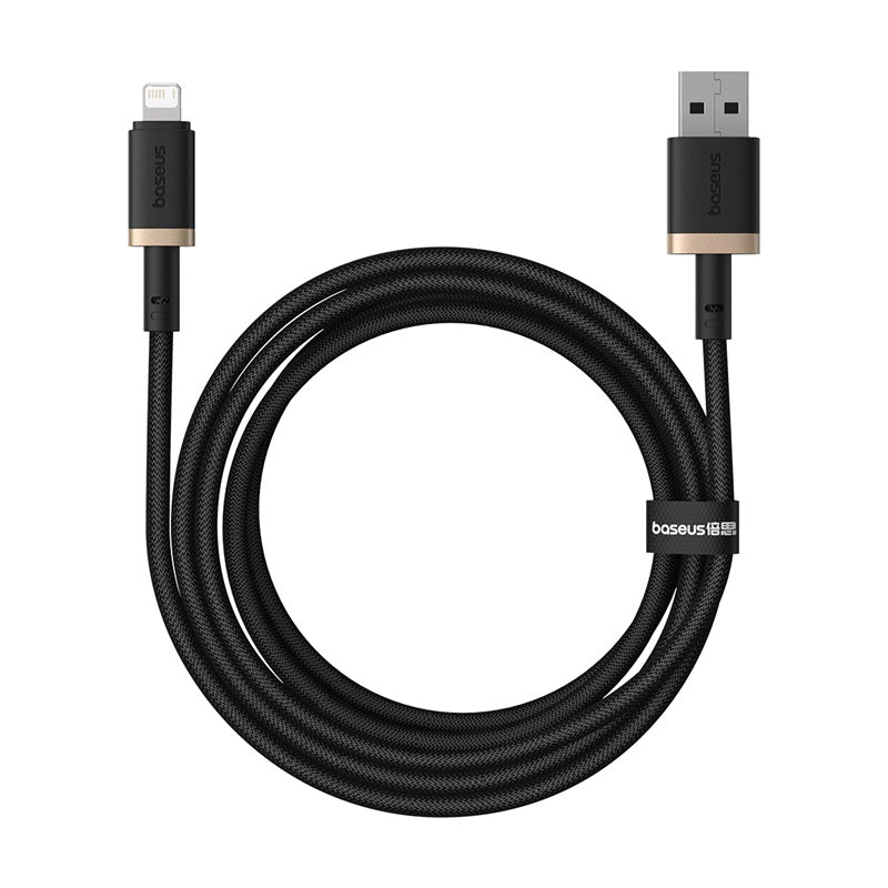 Kabel Baseus Dura USB/Lightning 2m 2.4A černo zlatý