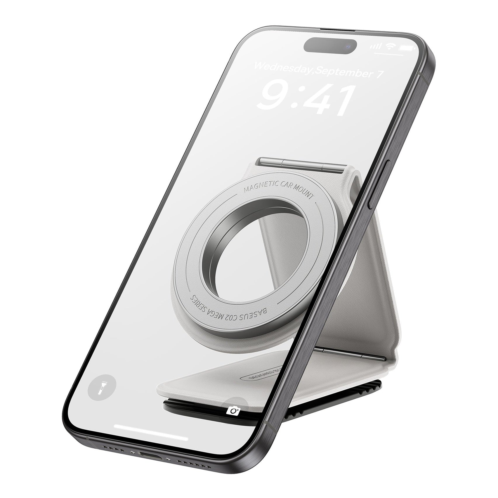 Držák do auta s magnetem Baseus C02 Prime Trip na palubní desku bílý