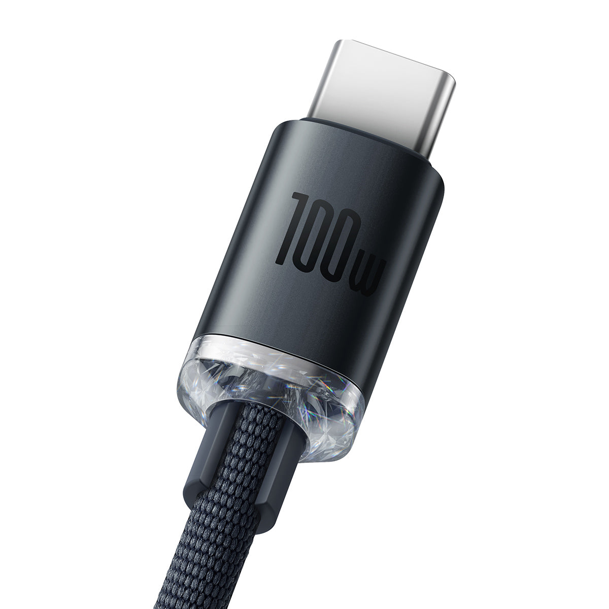 Kabel Baseus Crystal Shine USB/USB-C 2m 100W černý