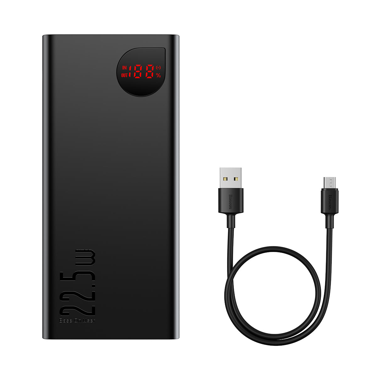 Powerbanka Baseus Adaman 40000mAh, 22,5W černá