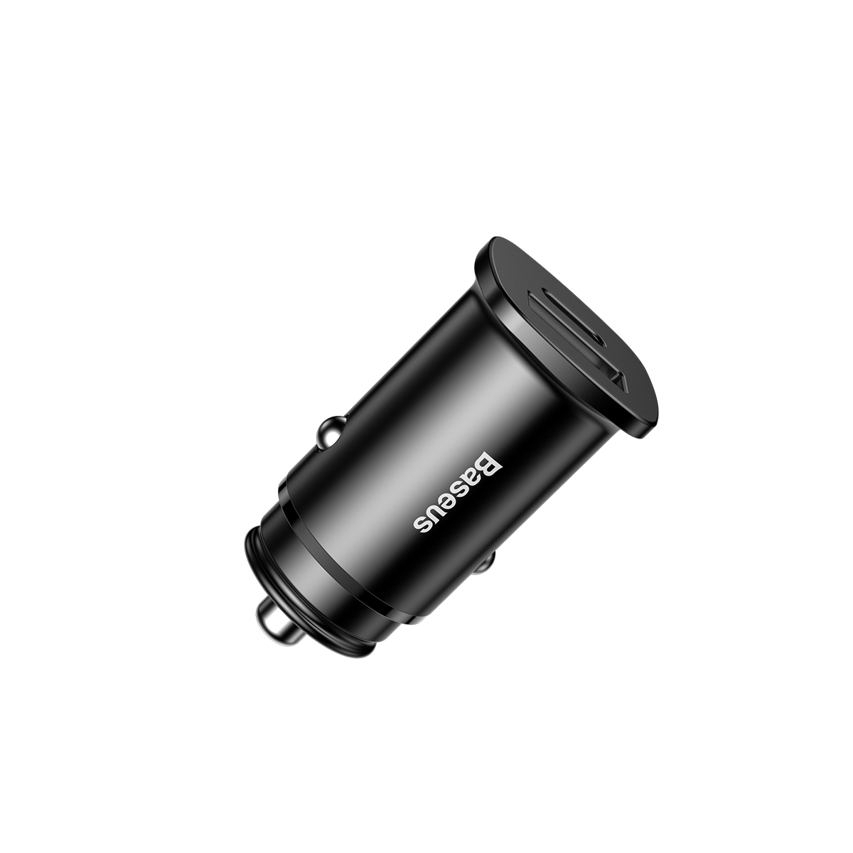 Nabíječka do auta Baseus 30W 1x USB,1x USB-C černá