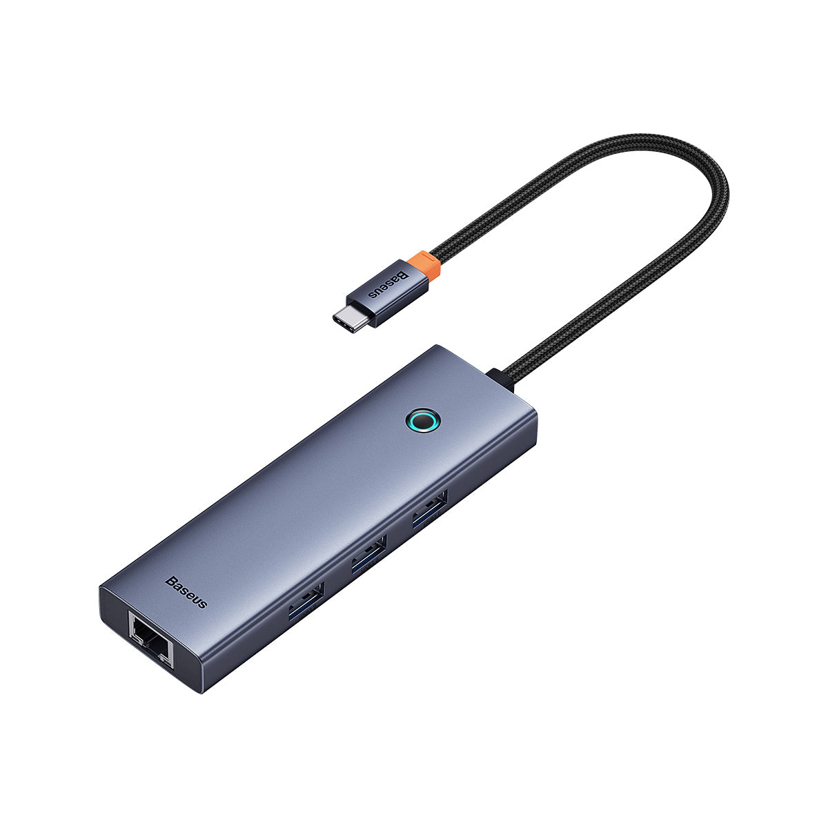 Dokovací stanice 6v1 Baseus Ultra Joy 100W 1xUSB-C, 3xUSB, 1xHDMI, 1xRJ45 šedá