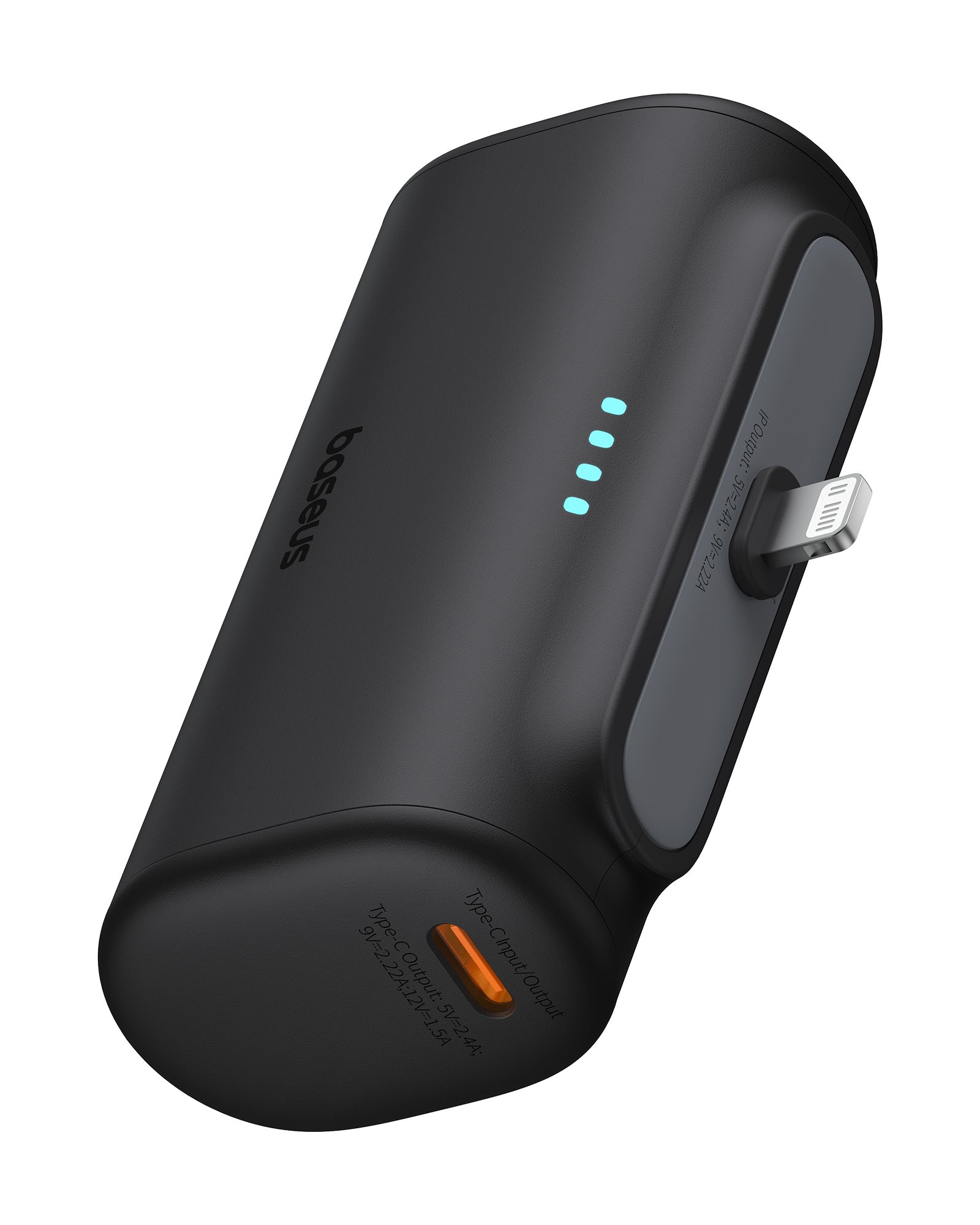 Powerbanka Baseus Compact 5000mAh, 20W, s konektorem Lightning černá